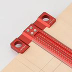 Woodworking Scriber T-Square Ruler 24in with Thoughtful Support Lips, Architect Ruler for Carpenter Work, Layout and Measuring Tools
