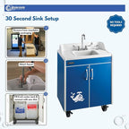 Ozark River Portable Sinks Lil Splasher, Child Height Self Contained Portable sink with Hot Water for Kids, Handwashing Station for Daycares & Classrooms, No Plumbing Child Size Portable Sink