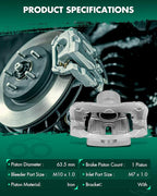 SCITOO 19B2664 19B2665 Front Left & Right Disc Brake Calipers Assembly w/Bracket For Toyota For Highlander 2001-2007