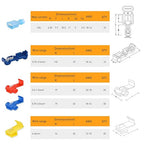Nilight 100PCS Quick Splice Solderless Wire and T-Tap Electrical Connectors 22-18 18-14 12-10 AWG T Tap Insulated Terminal Assortment Kit