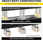 Three Station Edge Roller Bender 0-90° Bending Angle，Sheet Metal Bender Edge Roller 3 Station Design Edge Roller，Suitable for Sizes 29 to 22 Steel, Making 5/8 "to 4" (16 to 102 mm) Elbows