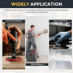 HARFINGTON 10 Pcs 9 Inch Sanding Disc 40 Grit Hook and Loop Sandpaper Random Orbital Sander Pads for Woodworking Automotive Metal Polishing