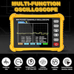 Mini Handheld Oscilloscope Kit,Pocket Portable Oscilloscope 2.5MS/s Sampling Rate,500KHz Bandwidth, 2.8 inch TFT，Type-C,Trigger Function Auto/Nomal/Single