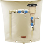 Backflow Preventer Pipe Insulation Cover (5°F) - Irrigation Sprinkler Valve Insulated Pouch - Water Well Pump Cover - Sturdy 5 Layers for Winter Freeze Protection, 30" W x 30" H, Beige