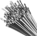XINGO 24 inch Metal Long Zip Ties Heavy Duty 100 Pack, 304 Stainless Steel Zip Ties, 300lbs Tensile Strength, Multi-Purpose Self-Locking Cable Ties for Exhaust Wrap, Outdoor and Canopy Etc