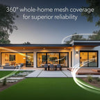 NETGEAR Orbi 370 Series Dual-Band WiFi 7 Mesh Network System for Home (RBE374) - Wireless Router + 3 Extenders, Security Features, 5 Gbps, Covers 8,000 sq.ft., 70 Devices, 2.5GB Internet Port, BE5000
