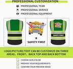 BeautyWill Custom Logo 10/20 Pack Safety Vest Class2 High Visibility Vest with Pockets Breathable Construction Vest Bulk