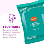 Lume Acidified Deodorant Wipes - 24 Hour Odor Control - Aluminum Free, Baking Soda Free, Skin Loving - Flushable - 15 Count (Pack of 3) (Cool Cucumber)