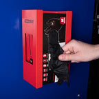 OEMTOOLS 23123 Red Magnetic Glove Dispenser, Disposable Gloves Box Holder, Magnetic Glove Box Holder for Wall Mount