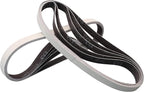 1/2 x 18 Inch 5000 Grit Sanding Belts 10 Pack -Ultra Fine Pyramid Alumina Abrasive Belts for Air File Belt Sander, Auto Clear-Coat, Woodworking & Metal Finishing