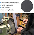 Taokyid 18 Pack 2 x 42 Inch Silicon Carbide Sanding Belts, 3 Each of 120 240 400 600 800 1000 Grits 2x42 Sander Belt For Knife Sharpening and Metalworking,2x42 Inch Sanding Belts