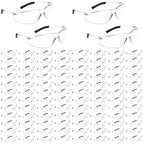 100 Pack Clear Safety Glasses with ANSI Z87.1 Scratch Resistant Eyewear for Women Man Lab Goggles Eye Protection
