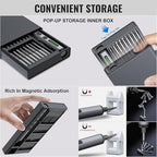 Mini Electric Screwdriver 3.7V, Cordless Screwdriver Set, Precision Electric Screwdrivers 72-in-1 Magnetic Bits, Rechargeable Portable Repair Tool Kit for Electronics Laptops Glasses Clocks