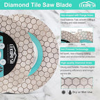 4.5 Inch/115MM Diamond Cutting Disc - Tile Saw Blade Cutting Wheel Double-Sided Diamond Discs for Cutting Grinding Porcelain Ceramic Tile Marble Granite,5/8"-11 Thread