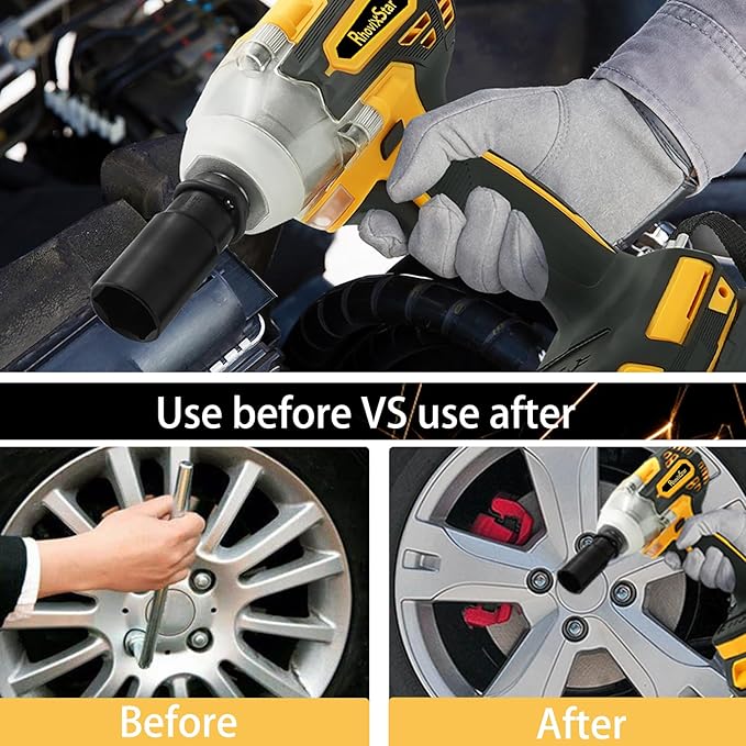 20V MAX Cordless Impact Wrench, 1/2" Brushless Motor High Torque Impact Gun, Variable Speed, Compatible with Ma kita Battery (Tool Only, No Battery and Charger Included)