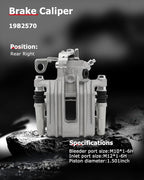 cciyu Rear Right Brake Caliper Assembly w/Bracket 19B2570 For Audi For TT 2000,For Volkswagen For Type-1 1998-2000,For Volkswagen For Golf 1999,For Volkswagen For Jetta 2000