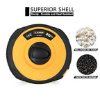 LAND 100FT/30M Fiberglass Tape Measure - Dual-Inch/Metric Scale, Lightweight & Durable, Portable Long Measuring Tape for Construction, Surveying, Landscaping
