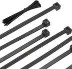 PATIKIL Cable Zip Ties 16 Inch, 100 Pcs Self-Locking Nylon Wire Tie Wraps Heavy Duty Cord Management with 50 lbs Tensile Strength for Indoor and Outdoor, Black (0.2" W)
