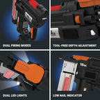 Worx Nitro 20V 18GA Cordless Brad Nailer, Cordless Nail Gun, Nail Gun Battery Powered, Up to 2 Inch, Tool-Free Jam Release, Trimming & Molding, Baseboard WX842L PowerShare – Battery, Charger Included