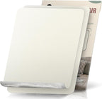 2 Pieces 9 x 11 inch Canvas Fabric Patch Self-Adhesive Canvas Repair Tape Waterproof Outdoor Gear Repair Patch Kit for Boat Cover Awning Sofa Chair Couch Tent Bag (Ivory White)