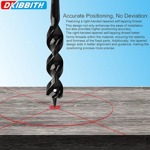 Flexible Installer Drill Bit for Pulling Wires Through Walls Ceilings and Sidewalks,36-Inch Long, 3/4-Inch Auger with a Fish Eye Hole and Screw Point, 1/4" 3-Flat Anti-Slip Shank