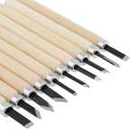 OriGlam 10pcs Professional Wood Carving Chisel Set - Carbon Steel Woodworking Tools, Power Grip Chisels Great for Carving and Woodworking
