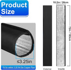 3 Layers HVAC Copper Pipe Insulation Cover Protector,Flexible AC Copper Line Insulation Sleeve,600D Oxford 72x10.2 Inch AC Pipe Insulation Wrap for Outside Central Air Conditioning Splits Black