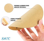 S SATC 100 PCS PSA Sanding Discs 6 Inch Adhesive Backed Sandpaper 220 Grit Sander Attachment for Drill Self Stick Aluminum Oxide Round Automotive Sandpaper with Sticky Back