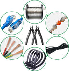 BOENFU Precision Wire Cutter Jewelry Zip Tie Cutters 5 Pack Flush Cutters Nippers Small Side Cutting Pliers for 3d Print, Plastic Models, Jewelry, Electronics, Black, 5 Inches