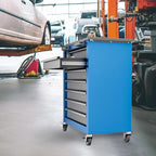 Tool Chest,7-Drawer Rolling Toolbox Chest,Rolling Tool Chest on Wheels with Keyed Locking System,and 4 Foot Pad,Tool Chet can be Combined Cabinet Set with 5-Drawer Tool Chest,for Garage