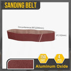 6 x 89 Inch Sanding Belt, 4 Pcs 150 Grit Knife Sharpener Belts Work Sharpening for Belt Sander Knife Carving Tool Metal Working