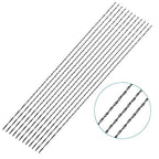Scroll Saw Blade, 12 Pcs Spiral Scroll Saw Blades for Wood Metal Plastic Cutting Sawing Carve (#3)
