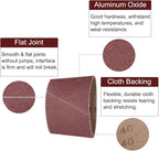 uxcell 10pcs 8" x 19" Sanding Belts 40 Grits Aluminum Oxide Abrasive Belt Sander Paper Sanding Papers for Metal Wood Grinding Polishing, Reddish Brown