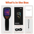 Handheld Thermal Camera, 320x240 Super Resolution, Mini Thermal Imager with -4°F~1022°F, 25 Hz, 120x90 IR Resolution Infrared Imager with PC Analysis for Home Inspection HVAC Maintenance