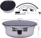 RV, Bar, Kitchen Sink with Folde Faucet C &Lid, Undermount Stainless Steel Single Bowl Small Drop In Sink Hand Wash Basin for Workstation, RV, Boat, Kitchen, Camper Van,Bar