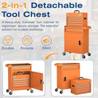 5-Drawer High Capacity Rolling Tool Chest, Removable Toolbox on Wheels Organizers, Lockable Tool Box Tool Storage Cabine with Drawers and Wheels for Workshop and Warehouse