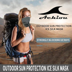 Achiou Cooling Neck Gaiter Face Cover Scarf, UV Protection Mask for Men and Women,Soft Windproof, Hiking Cycling Running
