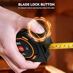 Digital Laser Tape Measure with Type-C Charging, 131-ft Laser Measuring Tape & 16-ft Tape Measure 2-in-1 Tools, M/in/ft Units Pythagorean, Area Volume Measuring, Self-Locking Tape, for DIY Woodworker