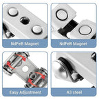 Magnetic V-Pads Kit (4-Piece) Strong Hand Tools for Welding & Woodworking Magnets On Both Pad Face & Bottom 2 X 12 lbs (2") + 2 X 18 lbs (2.2")