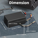 DaierTek Relay Box 12V 10 Way Relay Block and 10 Way ATC/ATO Blade Fuse Panel Pre-Wired Dustproof Fuse Relay Box for Automotive Car Marine Boat