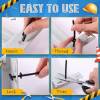 70 Pcs Nylon Universal Cable Tie Buckle Heavy Duty Self Locking Rivet Zip Ties Multifunctional Nylon with Pin Button Design Plastic Cable Tie Tool Fastener for Car Daily Auto Fixing