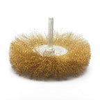 7pc Brass Wire polishing Brush Wheel & Cup Set brass cup brush with 1/4-Inch Shank 0.13mm true brass wire
