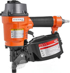 Update CN55 Pneumatic Siding Nailer for 1-Inch up to 2-1/4-Inch Nails, 15 Degree Coil Nail Gun with Bump Firing for Fast Nailing Speed, Coil Nail Gun for Pallets, Siding, Crating, Fencing, Decking