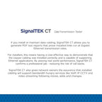TREND Networks | R156006 | SignalTEK CT with Touchscreen | Network Transmission & Ethernet Tester Kit | Troubleshoot Data Cabling & Network Issues | Built-in PDF Reporting