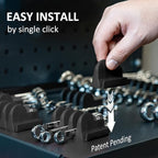 80 pcs MAGNETIC Modular Wrench Organizers for Tool Drawers - Wrench Rack with Metric & SAE Labels, Perfect Tool Storage Holder. Gift for father, brother and boyfriend (With Magent) (Black)