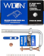 Wilton Spark-Duty Heavy F-Clamp, 12" Opening, 7" Throat, 4880 Lbs. Clamping Force (Model 4800S-12C)