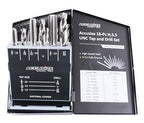 Accusize Industrial Tools U.N.C. 18 Pc H.S.S. Tap and Drill Set, 5 Sets, 0001-0040x5
