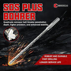 CSOOM SDS Plus Rotary Hammer Drill Bit 5/16"x8.27", Professional Concrete Drill Bit for Concrete, Brick, Stone and Cement Walls
