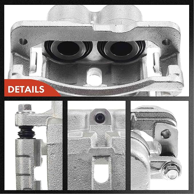 A-Premium Brake Caliper Assembly Replacement for Cadillac Escalade Chevrolet Astro Silverado 1500 2500 GMC Safari Savana 1500 2500 Sierra 1500 2500 3500 2000-2008