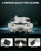 SCITOO Front Left Brake Caliper With Bracket 18B5297 Compatible For Dodge For Durango 2011-2018 For Jeep For Grand Cherokee 2011-2017